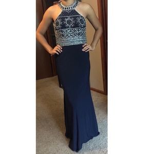 Royal blue prom dress